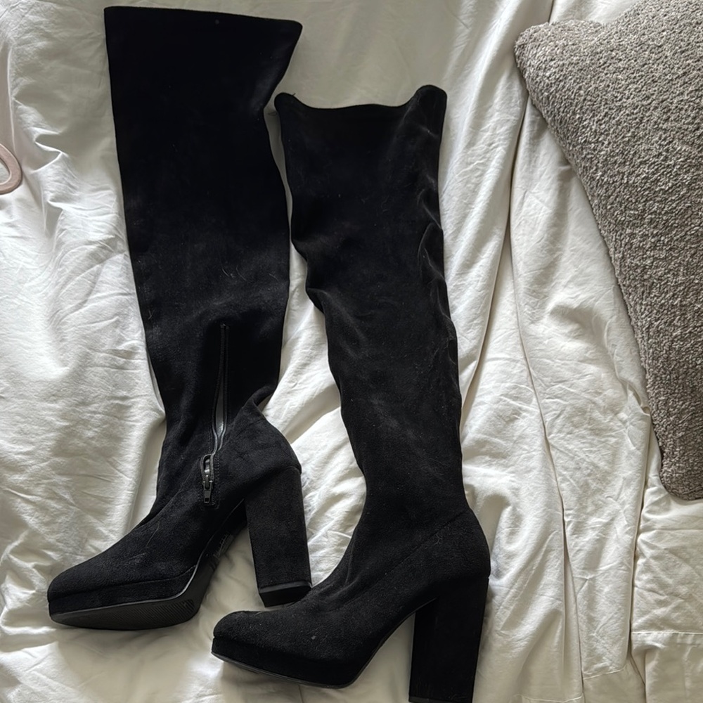 Forever21 Black Over-the-Knee Boots